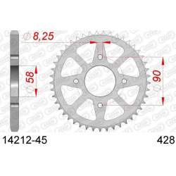 DC AFAM Couronne Inox 428 45 dents