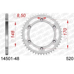 DC AFAM Couronne Inox 520 (48 dents)