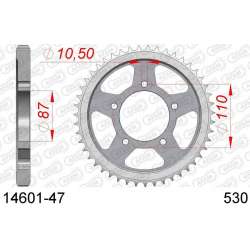DC AFAM Couronne Inox 530 (47 dents)