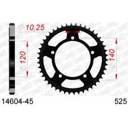 DC AFAM Couronne Inox 525 (45 dents)