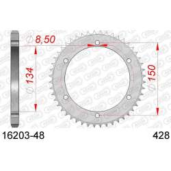 DC AFAM Couronne Inox 428 (48 dents)