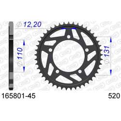 DC AFAM Couronne Aluminium 520 HARD (45 dents)