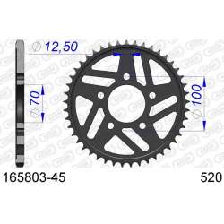 DC AFAM Couronne Aluminium 520 HARD (45 dents)