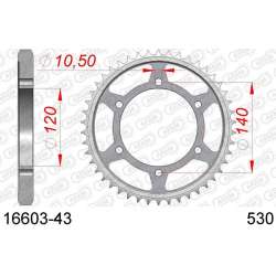 DC AFAM Couronne Inox 530 (43 dents)