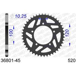 DC AFAM Couronne Aluminium 520 (45 dents)