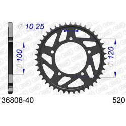 DC AFAM Couronne Aluminium 520 40 dents