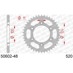 DC AFAM Couronne Inox 520 (48 dents)