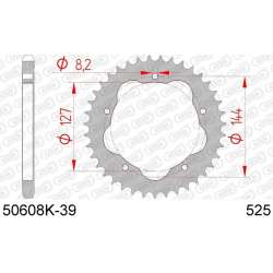 DC AFAM Couronne Inox 525 39 dents