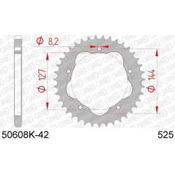 DC AFAM Couronne Inox 525 42 dents