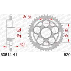 DC AFAM Couronne Inox 520 (41 dents)