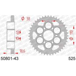 DC AFAM Couronne Inox 525 (43 dents)