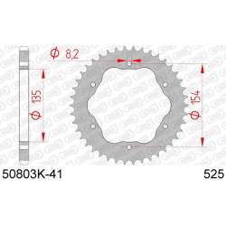 DC AFAM Couronne Inox 525 noir (41 dents)