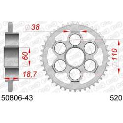 DC AFAM Couronne Inox 520 43 dents