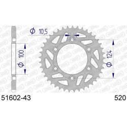 DC AFAM Couronne Aluminium 520 (43 dents)