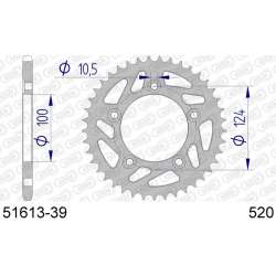 DC AFAM Couronne Aluminium 520 (39 dents)