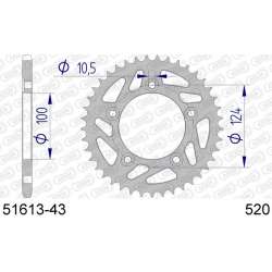 DC AFAM Couronne Aluminium 520 (43 dents)