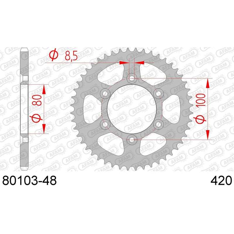 DC AFAM Couronne Inox 420 (48 dents)