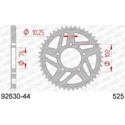 DC AFAM Couronne Inox 525 (44 dents)