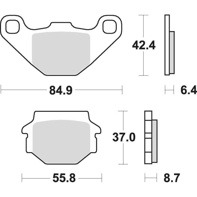 SBS Plaquettes de freins céramique