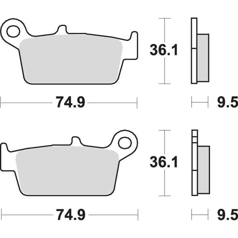 SBS Bremsbeläge Keramik