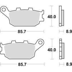SBS Plaquettes de freins céramique