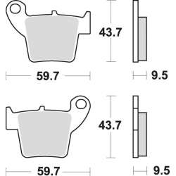 SBS Bremsbeläge Keramik