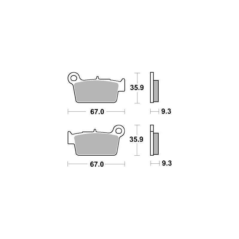 SBS Plaquettes de freins céramique