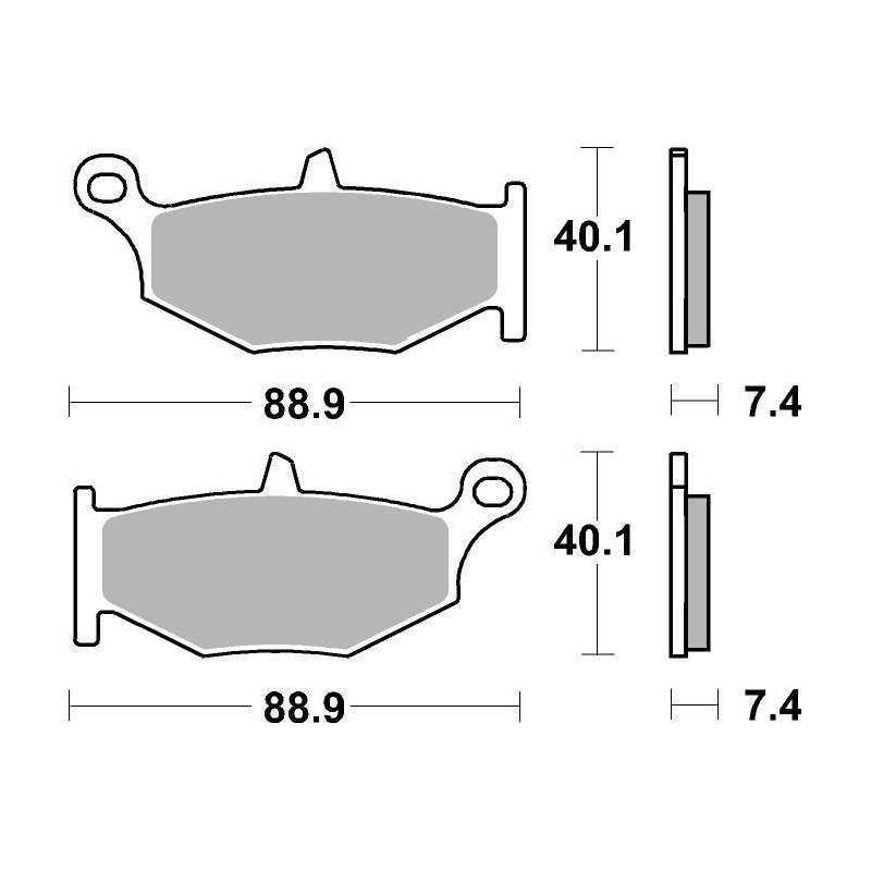 SBS Plaquettes de freins céramique