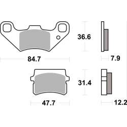 SBS Plaquettes de freins céramique