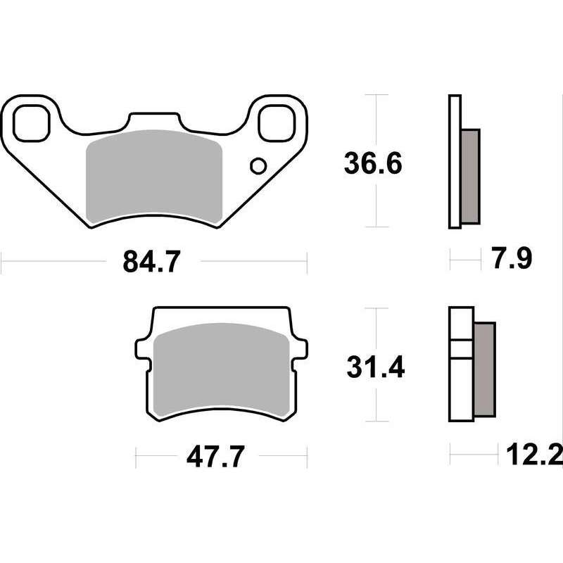 SBS Bremsbeläge Keramik