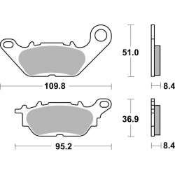 SBS Bremsbeläge Keramik