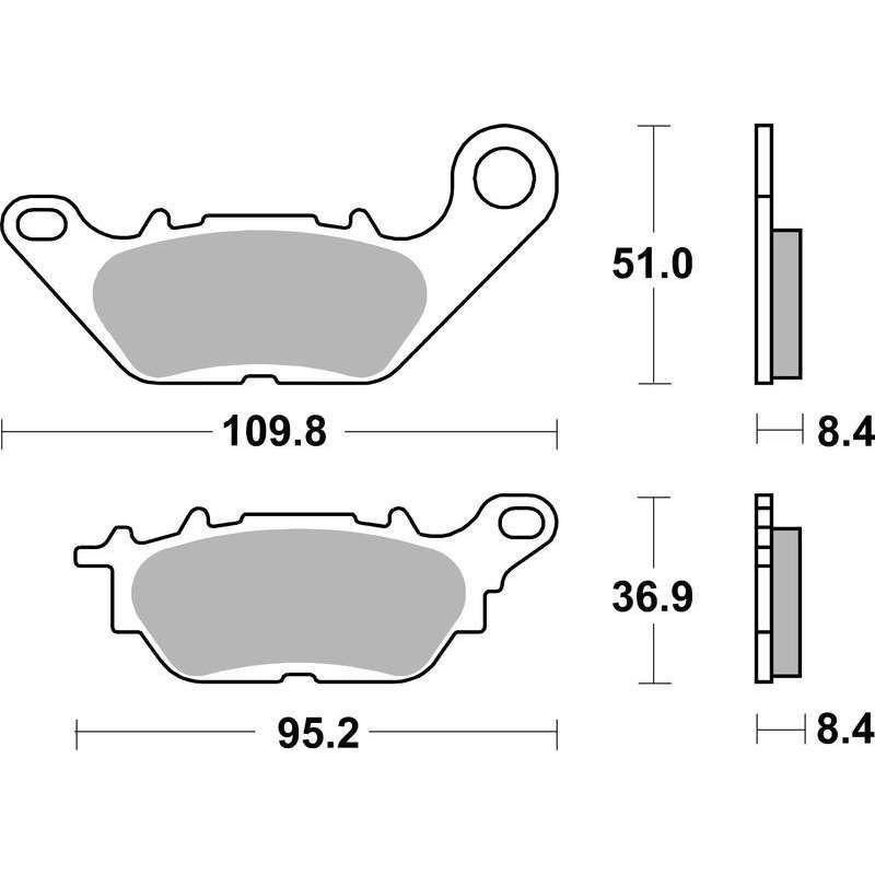SBS Bremsbeläge Keramik