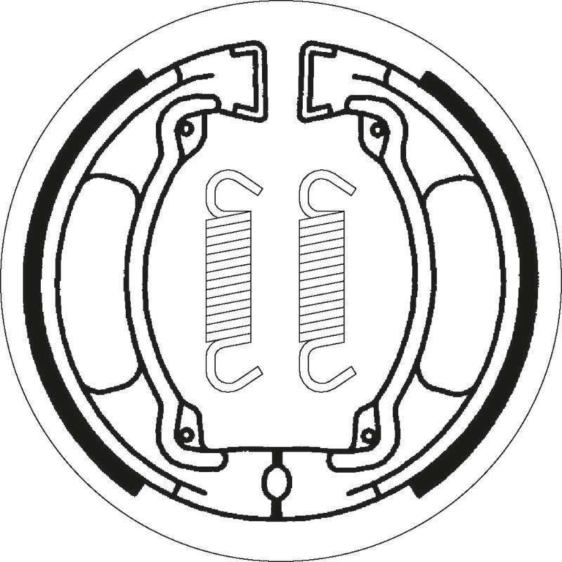 SBS Machoires de freins 2032_Ø 110x25