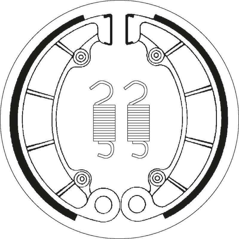 SBS Machoires de freins 2046_Ø 180x35
