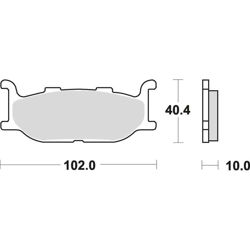 SBS Bremsbeläge Strasse Sinter vorne