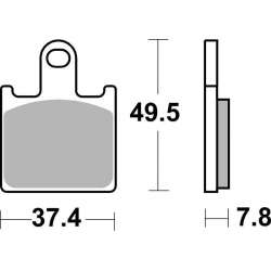 SBS Bremsbeläge Strasse Sinter vorne