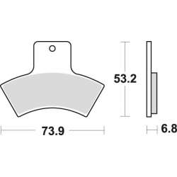 SBS Bremsbeläge Offroad ATV Sinter