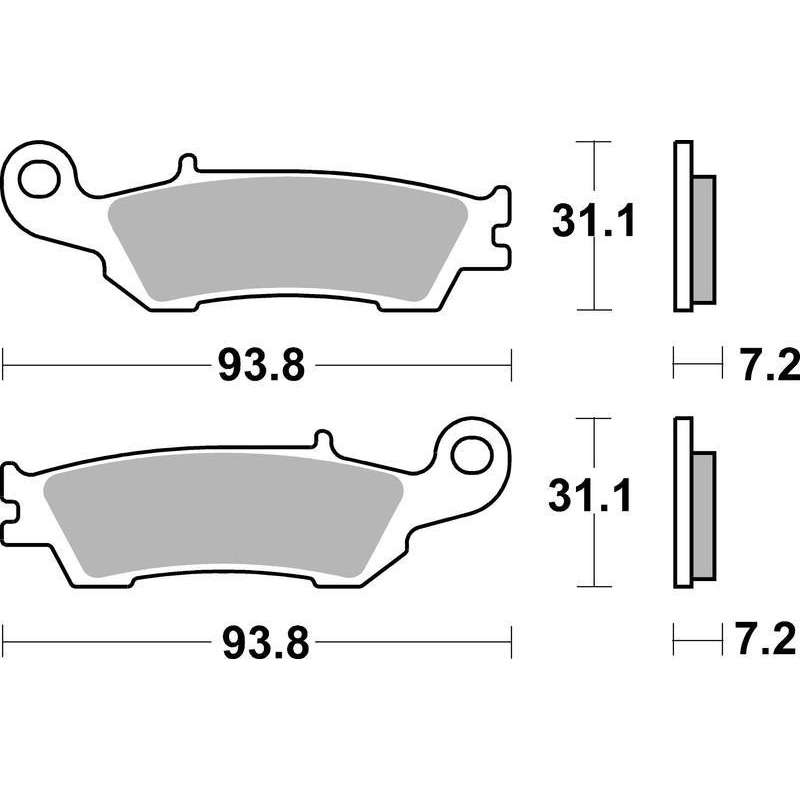 SBS Bremsbeläge Offroad Sinter
