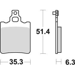 SBS Bremsbeläge Scooter Keramik