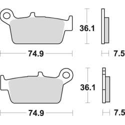 SBS Bremsbeläge Scooter Keramik
