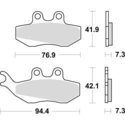 SBS Plaquettes de freins Scooter céramiques