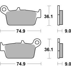 SBS Bremsbeläge Scooter Keramik