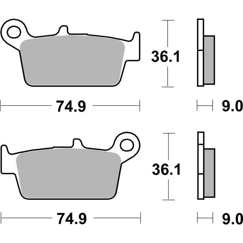 SBS Bremsbeläge Scooter Keramik