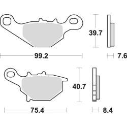 SBS Plaquettes de freins Scooter céramiques