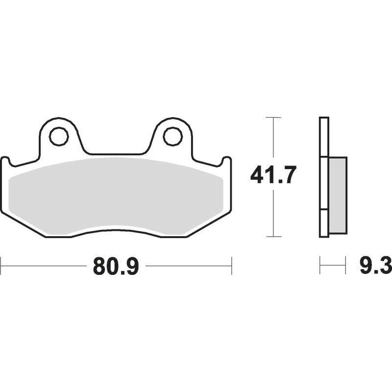 SBS Bremsbeläge Maxi Scooter Sinter
