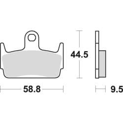 SBS Plaquettes de freins Scooter céramiques