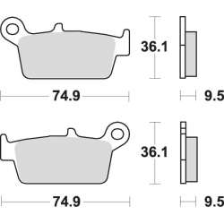 SBS Bremsbeläge Scooter Keramik