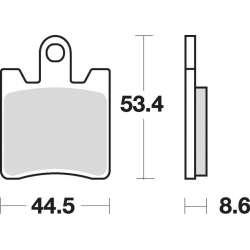 SBS Bremsbeläge Scooter Keramik