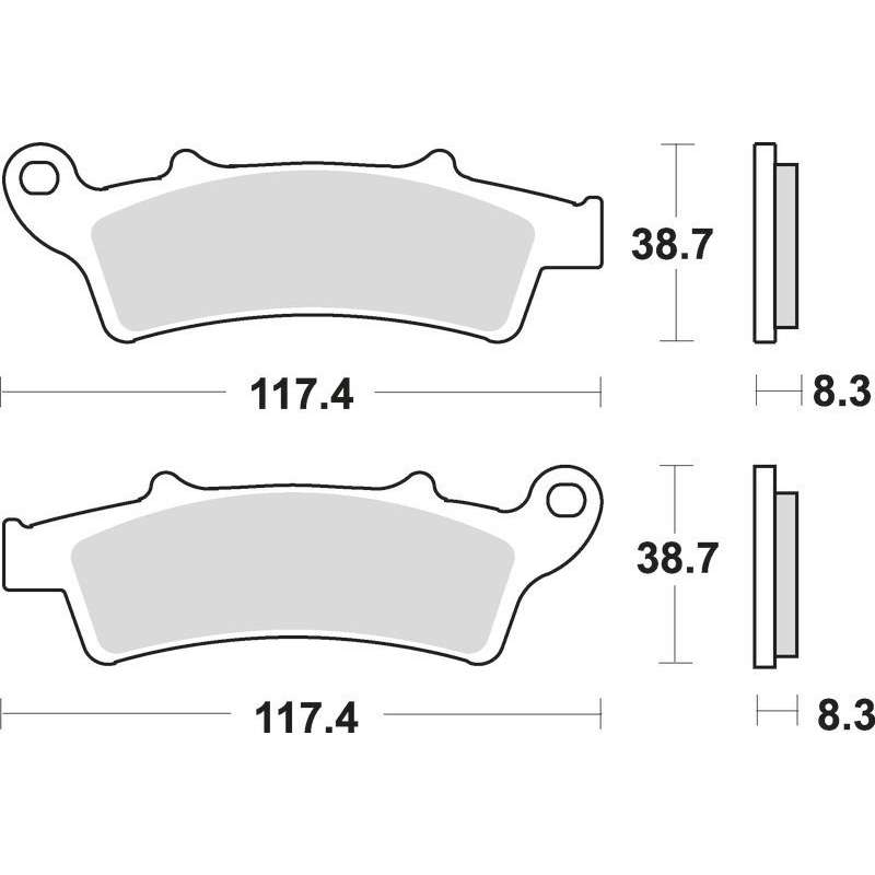 SBS Bremsbeläge Maxi Scooter Sinter