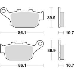 SBS Plaquettes de freins Scooter céramiques